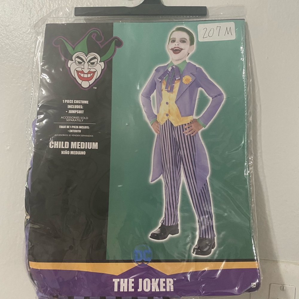 DC Joker Kids Costume - Purple and Yellow